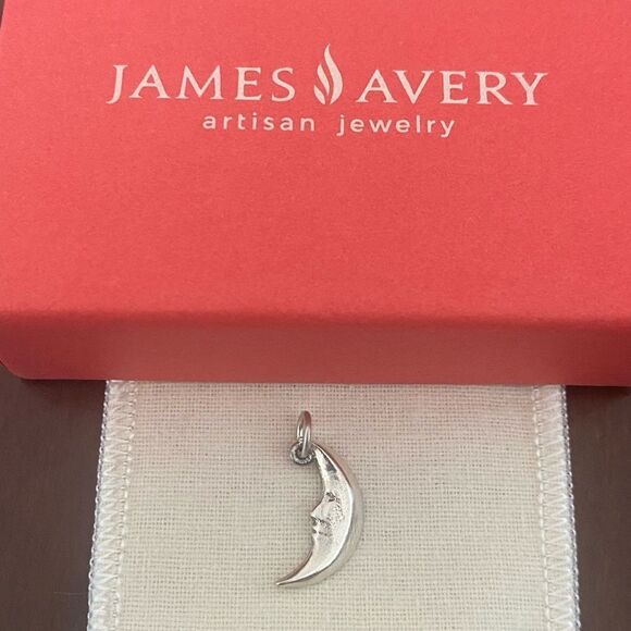 NWT James Avery Retired Half Moon Charm - Picture 1 of 3